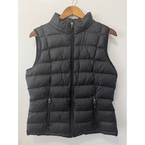 Charter Club Packable Black Hooded Down Puffer Vest Size Medium - Picture 8 of 12
